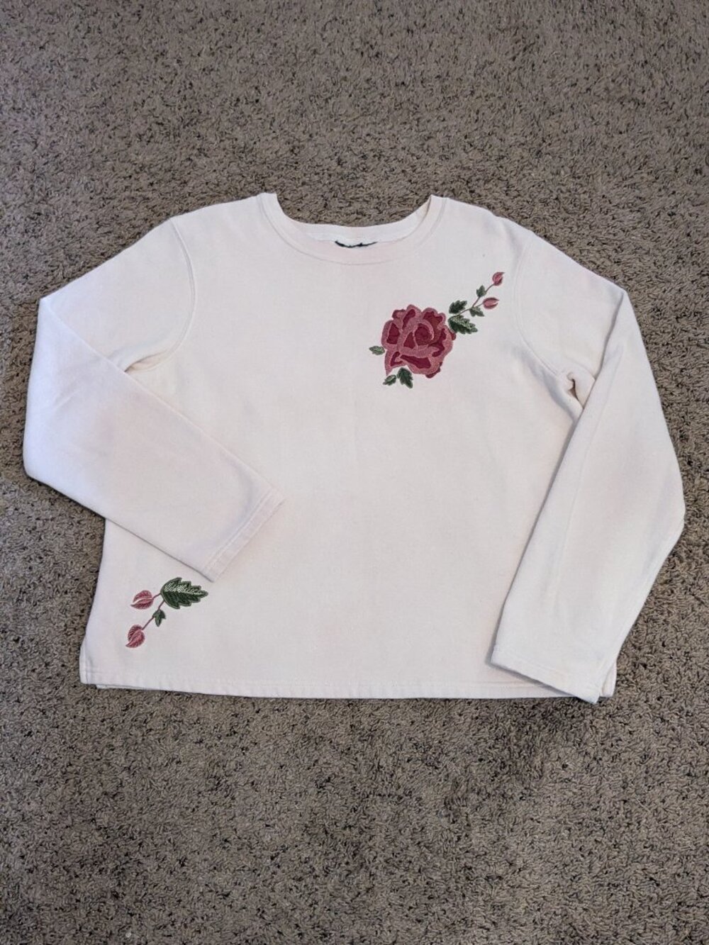 Vintage Floral Embroidered Sweater